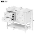 thumbnail image 2 of Harper & Bright Designs 36" Bathroom Vanity with Sink, Bathroom Storage Cabinet with Drawers, Single Sink Bathroom Vanity, White, 2 of 16
