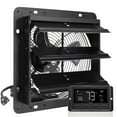 thumbnail image 5 of BENTISM VV-ECPQS-10 820 CFM 15W Aluminum Alloy Shutter Exhaust Fan - Black, 5 of 10