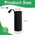 thumbnail image 2 of Uxcell Neoprene Water Bottle Sleeves, Water Bottle Carrier Bottle Can Sleeves Covers Holder Bag with Strap Black/Gray, 2 of 7