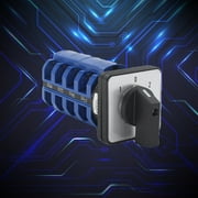 SENRISE Changeover Switch 3 Position 4 Pole 16 Screw Terminals Momentary Universal Rotary Changeover Switch 20A-63A