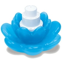 11-Inch Blue Triple Tier Flower Blossom Swimming Pools Water Fountain