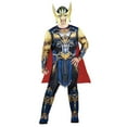 thumbnail image 1 of MARVEL Adult Thor Costume - Printed Jumpsuit with Special Padding, Cape, and 3D Plastic Mask, 1 of 6