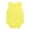 Yellow, variant on PINQI Baby Spring Clothing Girls Solid Color Sleeveless Triangle Crawling Romper Round Neck Summer Clothes for 0 to 24 Months
