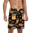 thumbnail image 2 of Pofeuu Bee and Honey Print Men's Soft Woven Elastic Waistband Sleep Pajama Short-Medium, 2 of 6