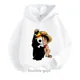 thumbnail image 3 of Sudadera con capucha de Anime One Pieces, ropa para niños, ropa para primavera y otoño para niñas, sudadera con dibujos animados de Luffy Zoro, traje para adolescentes, camisetas con capucha de Sonic, 3 of 5
