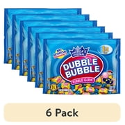 (6 pack) Dubble Bubble Twist Gum, Individually Wrapped Bubble Gum, Peanut Free & Gluten Free 16 oz