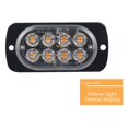 thumbnail image 3 of Luz estroboscópica de advertencia de recuperación de 8 LED para automóvil Señal de emergencia automática Niebla intermitente amarilla, 3 of 5