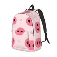 thumbnail image 2 of Naloa Canvas Backpack for Men Women Pig Noses Print Rucksack Casual Travel Daypack Large and Small Durable College Tote Satchel Bookbag for Teens, 2 of 8