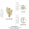 thumbnail image 7 of Big Dot of Happiness Baptism Elegant Cross - Religious Party Centerpiece Sticks - Table Toppers - Set of 15, 7 of 7