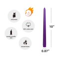 thumbnail image 5 of Zest Candle 12-Piece Taper Candles 10-Inch Purple, 5 of 5