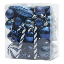 40 Pc Christmas Ball Bauble Ornament Glittering Christmas Indoor Outdoor Hanging Decoration Holiday Party Wedding Halloween Thanksgiving Valentine's Day Decor