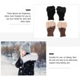 thumbnail image 4 of FENGGUIQU Women’s Winter Warm Half Finger Gloves, 2 Pairs, , Cozy Fit for Outdoor and Daily Use, 4 of 6