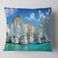 thumbnail image 2 of Designart Greek Holidays - Cityscape Photo Throw Pillow - 16x16, 2 of 5