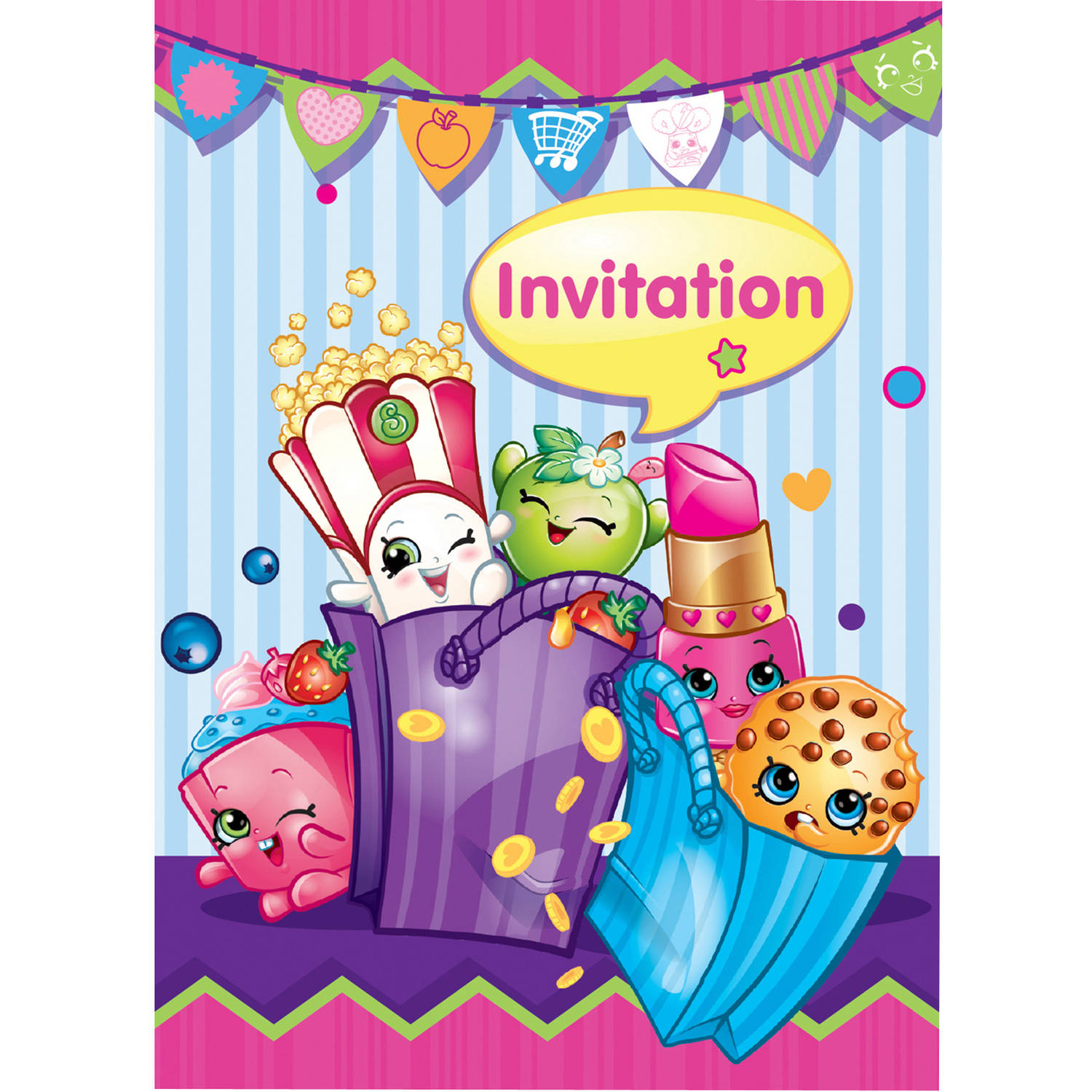 Shopkins Invitations, 8ct - image 2 of 3