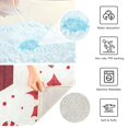 thumbnail image 3 of Yayeee Bath Rug for Bathroom Floor Non Slip Rectangle Fluffy Soft Absorbent Mat, 16"x24", Red Christmas Gift Pattern, 3 of 7