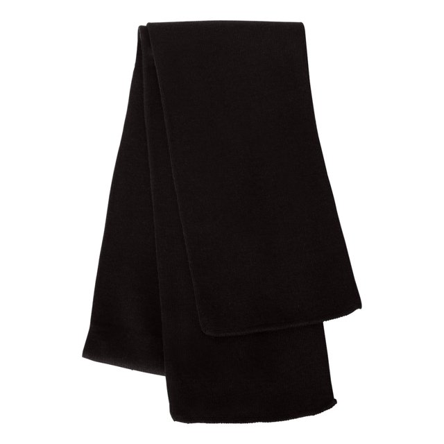 Sportsman Knit Scarf, One Size, Black