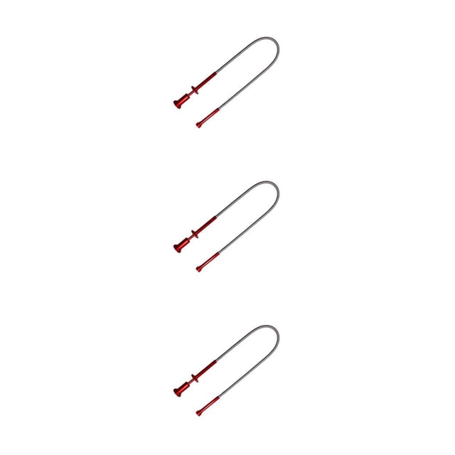 Eigraketly Herramienta de recogida de metal Luz LED flexible portátil Hogar Inodoro Tornillo de alcantarillado Llave de desecho Joyería Type1 NO1