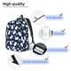 thumbnail image 3 of Balery Swan Mochila Clásica Impresa Básica para Viaje, Mochila Escolar Resistente al Agua, Mochila de Lona con Correas Ajustables-Medium, 3 of 5