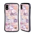 thumbnail image 1 of Head Case Designs Officially Licensed Micklyn Le Feuvre Marble Patterns Rose Quartz And Amethyst Stone And Hexagon Tile Hybrid Case Compatible with Apple iPhone XR, 1 of 7