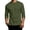 Army Green-A-90611aa, variant on Men's 3/4 Length Sleeve T-Shirts Crew Neck Baseball T Shirts for Men Summer Fall Big and Tall Plain Shirts Men Green XXL
