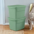 thumbnail image 4 of Sterilite 18 Gal Stackable Storage Tote with Handles, Crisp Green (24 Pack), 4 of 6