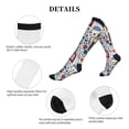 thumbnail image 5 of Lsque London Symbols1 Pattern Sport Compression Socks for Men & Women 15-20 mmHg Knee High Nurse Pregnant Running Medical and Travel Athletic, 5 of 6