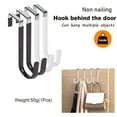 thumbnail image 7 of Stainless Steel Antislip Hooks, No-Drill Installation Storage Hooks, Multifunctional Space-Saving Hooks for Kitchen, Bathroom, Bedroom, and Balcony (3pcs), 7 of 7