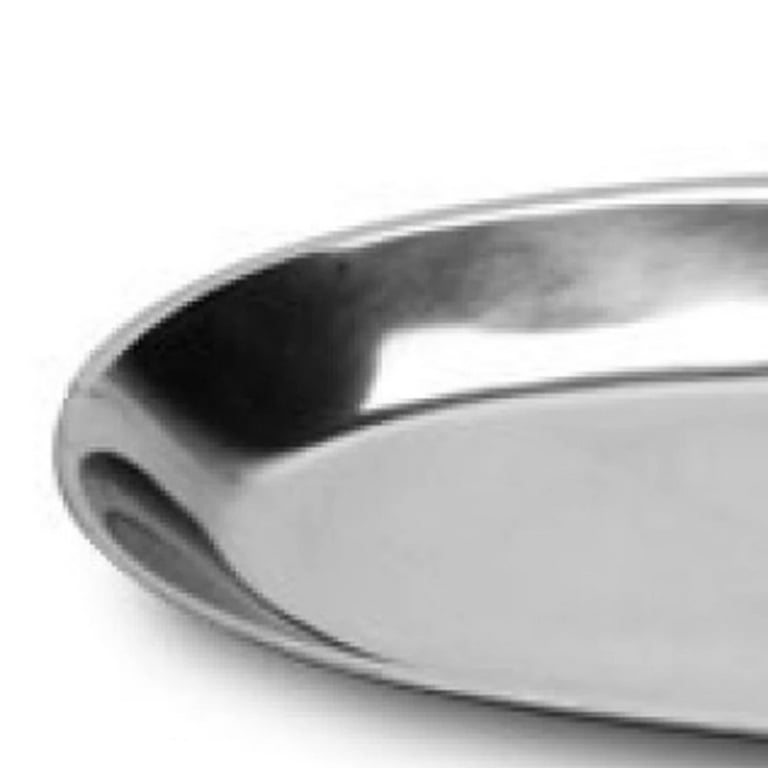 Oval Silver Palm Tree Two Section Serving Tray Oval Silver Palm Tree Two Section Serving Tray