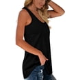 thumbnail image 3 of Womens Racerback Tank Tops Loose Fit Causal Summer U Neck, 3 of 5