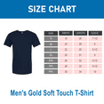 thumbnail image 2 of M&O Gold Soft Touch T-Shirt for Men, 100% Cotton Short Sleeve Taped Neck Deep Navy Tee, 4XL, 2 of 6