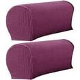 thumbnail image 1 of Arm Slipcovers Stretch Armchair Arm Covers Soft Polyester Furniture Protector for Chair, Sofa, Couch, Purple, 1 of 11