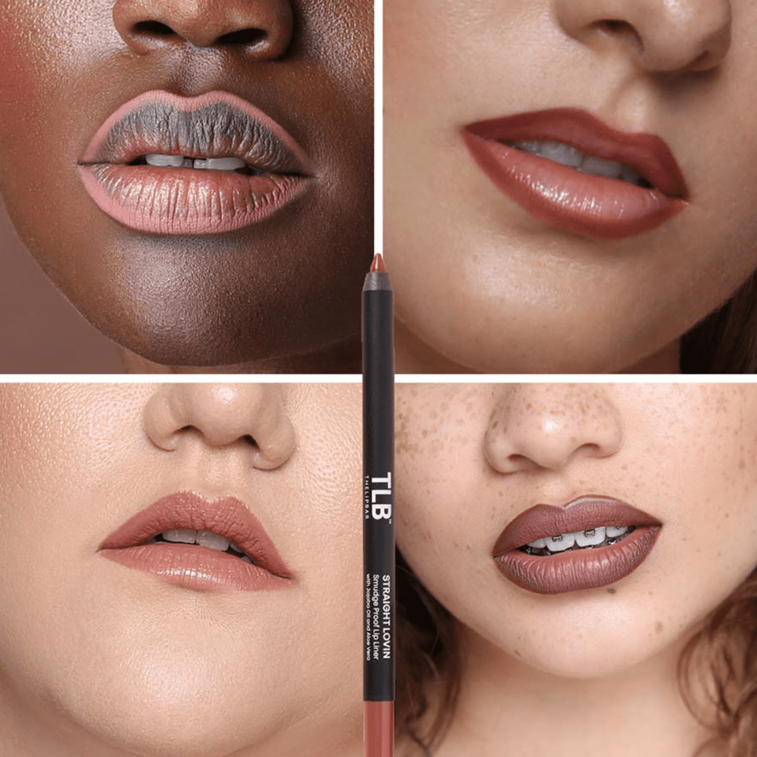 The Lip Bar Vegan Straight Line Lip Liner, Straight Lovin, 0.04 oz, 1 Count