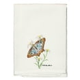 thumbnail image 2 of Betsy Drake Peacock Butterfly Guest Towel Set of 2, 2 of 3