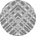 thumbnail image 1 of Ahgly Company Machine Washable Indoor Round Transitional Platinum Silver Gray Area Rugs, 8' Round, 1 of 7