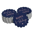 thumbnail image 1 of Inkdotpot Real Rose Gold Foil Happy Holiday Tags Favor Hang Paper Tags 100 Piece, 1 of 7