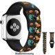 thumbnail image 2 of Bandas deportivas de Halloween compatibles con Apple Watch para Mujeres Hombres Calabaza de Halloween Flor negra impresa brillar Hogar, 2 of 4