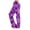 Dark Purple, variant on Halloween Pajama Pants for Women, Funny Pumpkin Ghost Print Trousers, Soft Wide Leg Palazzo Pants, Fall Loungewear