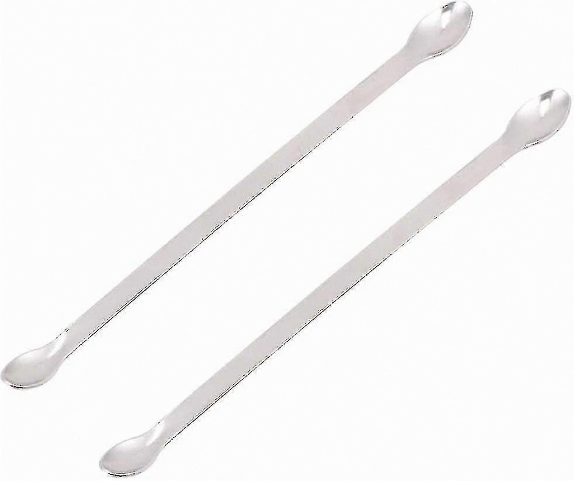 2-Pack Stainless Steel Lab Spoons, 20cm Double-Ended Mini Scoop for ...