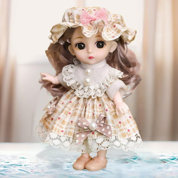 Vestido Hecho a Mano para Muñeca BJD de 6 Pulgadas Hugo Ojos de Silicona