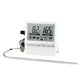 thumbnail image 5 of sweethay Termómetro para alimentos Sonda de acero inoxidable Pantalla digital LCD Alta precisión Medidor de temperatura estirable Accesorios Blanco 2Conjunto, 5 of 6