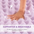 thumbnail image 3 of Queen Size Mattress Topper, Egg Crate Memory Foam Mattress Topper,Pressure Relief for Back Pain, 3 Inches, 3 of 7