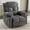Gray#Style B, variant on HSUNNS Swivel Recliner Chair for Adults, Living Room Fabric Recliner Chair with Massage and Heat, Single Sofa with USB Port, Cup Holder, Side and Front Pocket, Gray