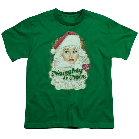 I Love Lucy - Santa - Youth Short Sleeve Shirt - X-Large