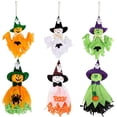 thumbnail image 3 of Decoraciones colgantes de Halloween, adorno de fantasma, calabaza, paja, calcetín de viento para decoración de fondo de fiesta de Bar al aire libre, 3 of 4