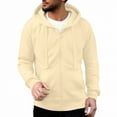 thumbnail image 4 of Mens Zip Up Hoodie Oversized Zipper Hooded Sweatshirt Trendy Casual Jackets Lightweight Long Sleeve Sweatshirt Athletic Jacket With Pocket M, 4 of 5