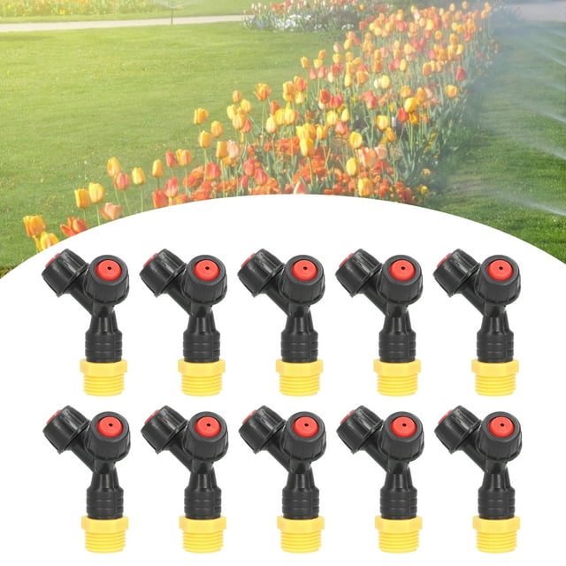 Fosa Accessoire d'Irrigation, 10 Pcs Buse de Brumisation /2 Filetage Mâle pour Irrigation de Jardin Agricole, Embout de Buse de Pulvérisation
