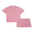 thumbnail image 1 of Girls Button Front Sleep Coat Set Pajama  2-Piece  Sizes 4-18 &, 1 of 3