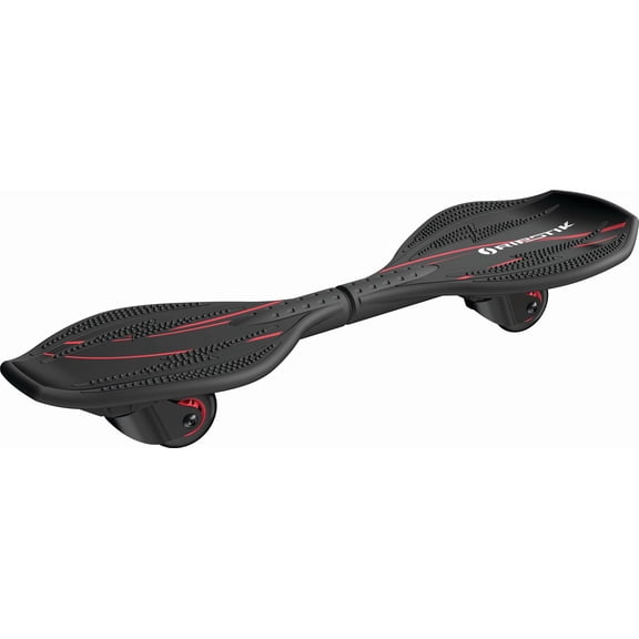 Razor Black Label RipStik Ripster Caster Board - 2 Wheel Pivoting Skateboard, for Child 8+