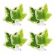 thumbnail image 1 of 4uds Betta Pez Hoja Almohadilla con Ventosa, Verde Blanco, 2.76x2.76, 1 of 7