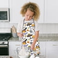 thumbnail image 4 of Halloween Ghost Pumpkin Pattern Kids Aprons for Girls and Boys,Adjustable Neck Strap Toddler Aprons for Kids Cooking Baking,23.6"x19", 4 of 7